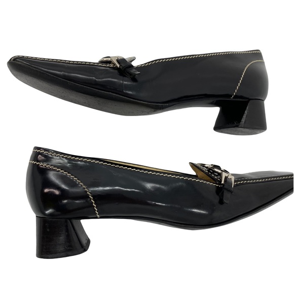 Y2K🖤PRADA- 1990’s Patent Leather Prada Loafers - Picture 4 of 10